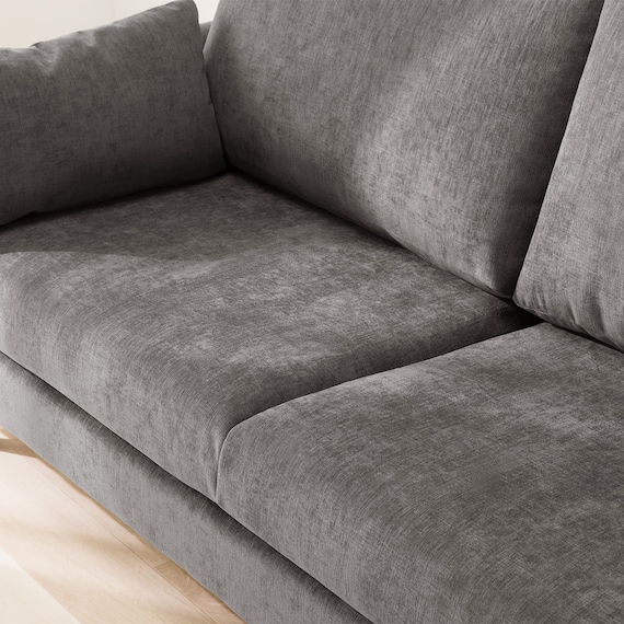 3人掛けソファ 布張りタイプ (CS03 両肘 DGY/木脚MBR) 12枚目画像