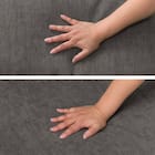 3人掛けソファ 布張りタイプ (CS03 両肘 DGY/木脚MBR) 13枚目画像