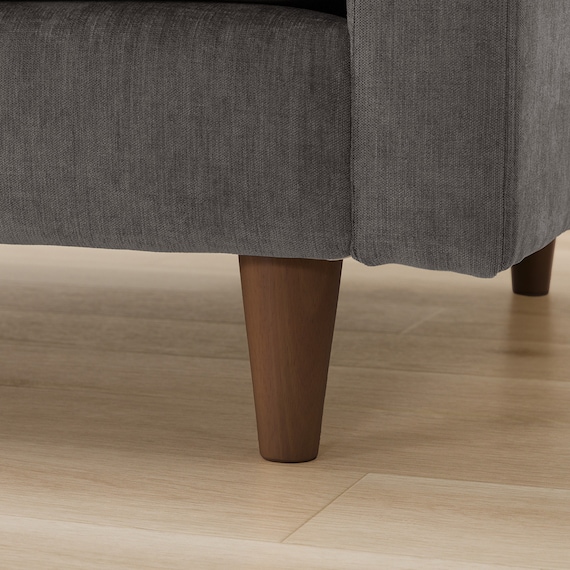 3人掛けソファ 布張りタイプ (CS03 両肘 DGY/木脚MBR) 14枚目画像