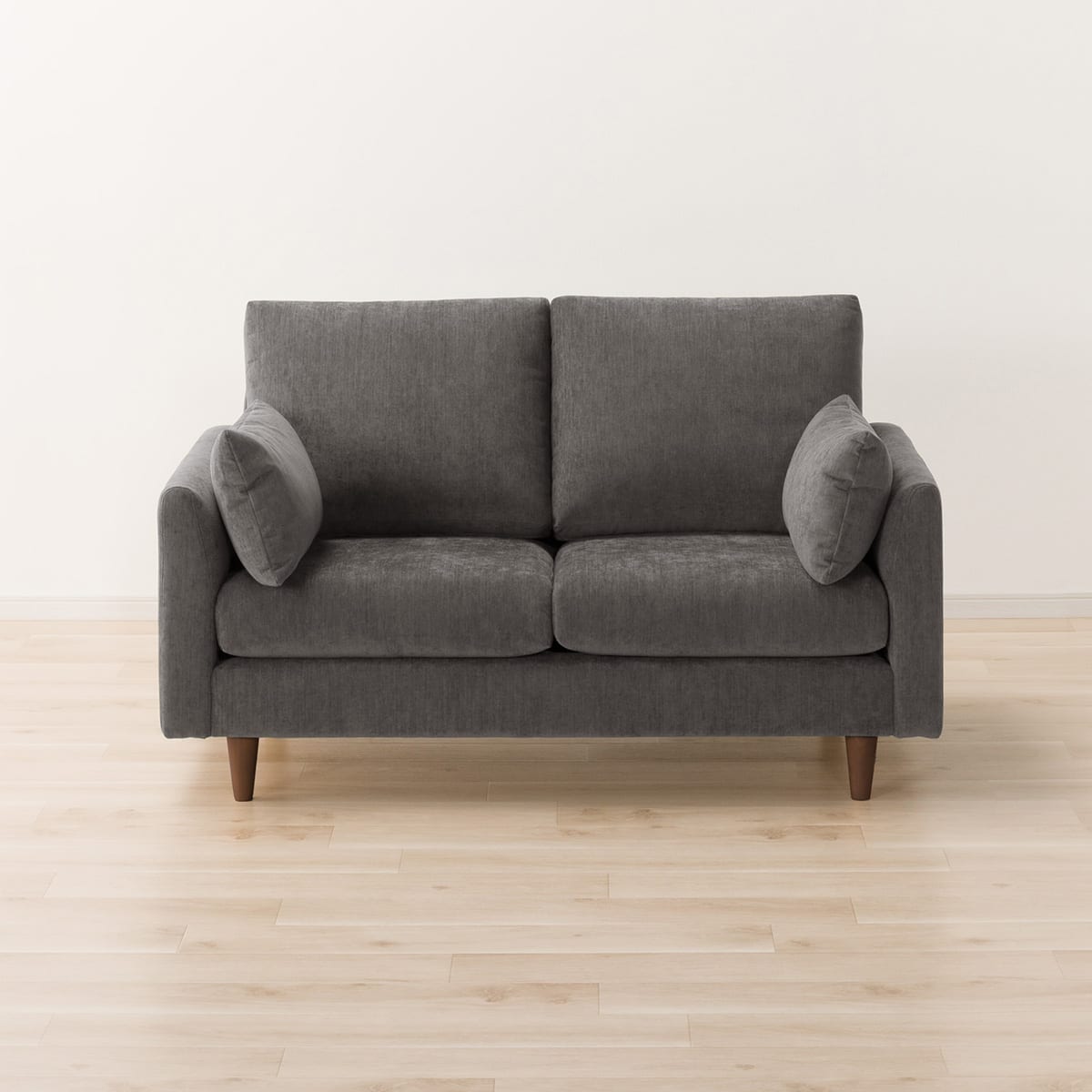 2人掛けソファ 布張りタイプ (CS03 両肘 DGY/木脚MBR) | ニトリネット