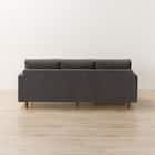 傷・汚れに強い カウチソファ 布張りタイプ (CS03 Nシールド DGY/木脚MBR) 13枚目画像