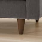 傷・汚れに強い カウチソファ 布張りタイプ (CS03 Nシールド DGY/木脚MBR) 16枚目画像