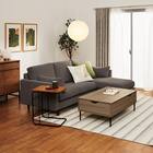 傷・汚れに強い カウチソファ 布張りタイプ (CS03 Nシールド DGY/木脚MBR) 23枚目画像