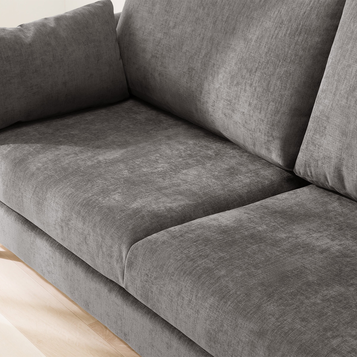 傷・汚れに強い 3人掛けソファ + スツール + ヘッドレスト1個セット 布