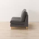 傷・汚れに強い 2人掛けソファ 布張りタイプ (CS03 Nシールド 肘なし DGY/木脚LBR) 9枚目画像