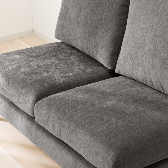 傷・汚れに強い 2人掛けソファ 布張りタイプ (CS03 Nシールド 肘なし DGY/木脚LBR) 11枚目画像