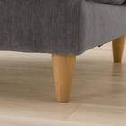 傷・汚れに強い 2人掛けソファ 布張りタイプ (CS03 Nシールド 肘なし DGY/木脚LBR) 13枚目画像