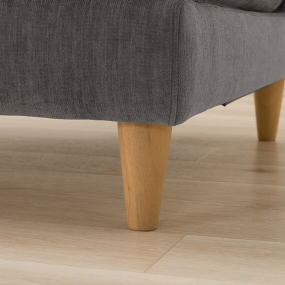 傷・汚れに強い 2人掛けソファ 布張りタイプ (CS03 Nシールド 肘なし DGY/木脚LBR) 13枚目画像