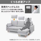 傷・汚れに強い 1人掛けソファ 布張りタイプ (CS03 Nシールド 肘なし DGY/木脚LBR) 5枚目画像