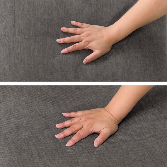 傷・汚れに強い 1人掛けソファ 布張りタイプ (CS03 Nシールド 肘なし DGY/木脚LBR) 12枚目画像