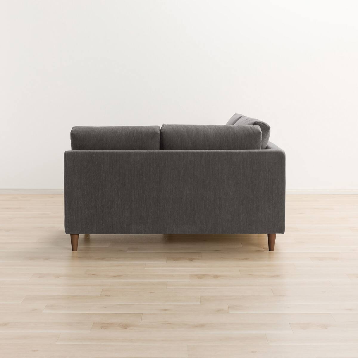 キズ・汚れに強い 布張り左コーナーソファ(CS03 Nシールド DGY