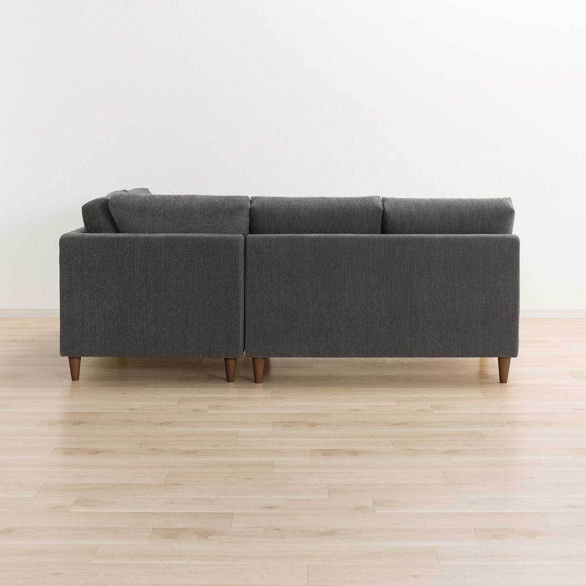 そふぃー キズ・汚れに強い 布張り左コーナーソファ(CS03 Nシールド DGY