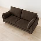 3人掛けソファ 布張りタイプ (CS03 両肘 DBR/木脚MBR) 7枚目画像