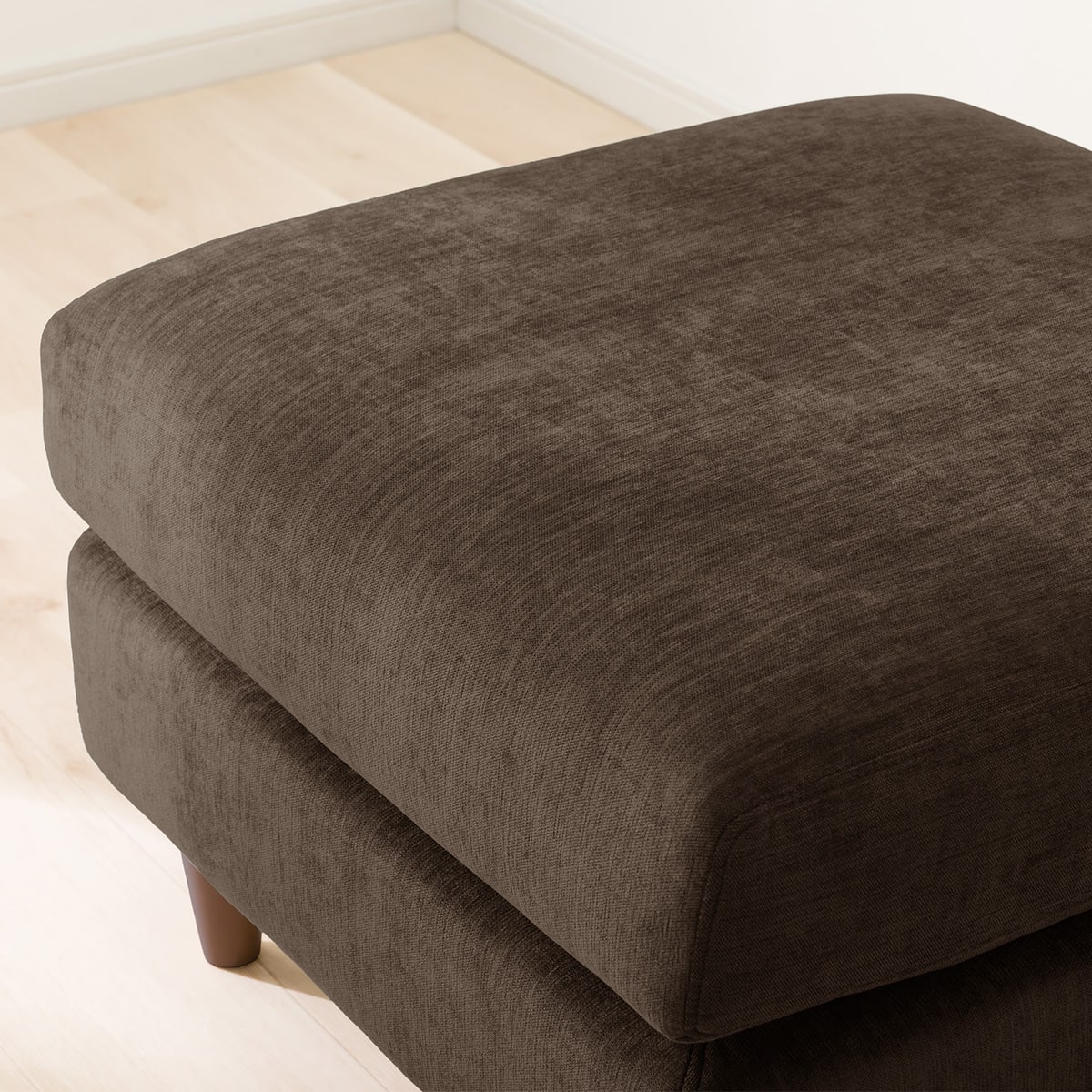 スツール 布張りタイプ (CS03 DBR/木脚MBR) | ニトリネット【公式