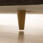 傷・汚れに強い カウチソファ 布張りタイプ (CS03 Nシールド DBR/木脚LBR) 17枚目画像