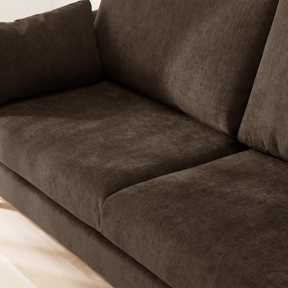 傷・汚れに強い 3人掛けソファ 布張りタイプ (CS03 Nシールド 両肘 DBR/木脚MBR) 11枚目画像