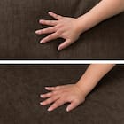 傷・汚れに強い 3人掛けソファ 布張りタイプ (CS03 Nシールド 両肘 DBR/木脚MBR) 12枚目画像