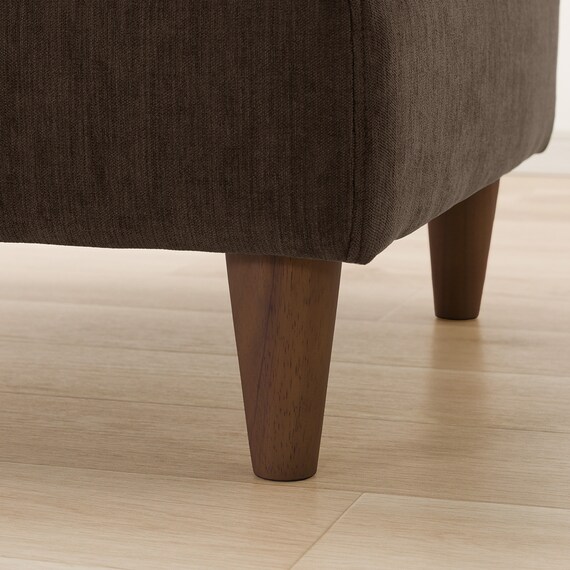 傷・汚れに強い スツール 布張りタイプ (CS03 Nシールド DBR/木脚MBR) 10枚目画像