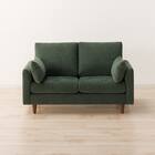 2人掛けソファ 布張りタイプ (CS03 両肘 GR/木脚MBR) 8枚目画像