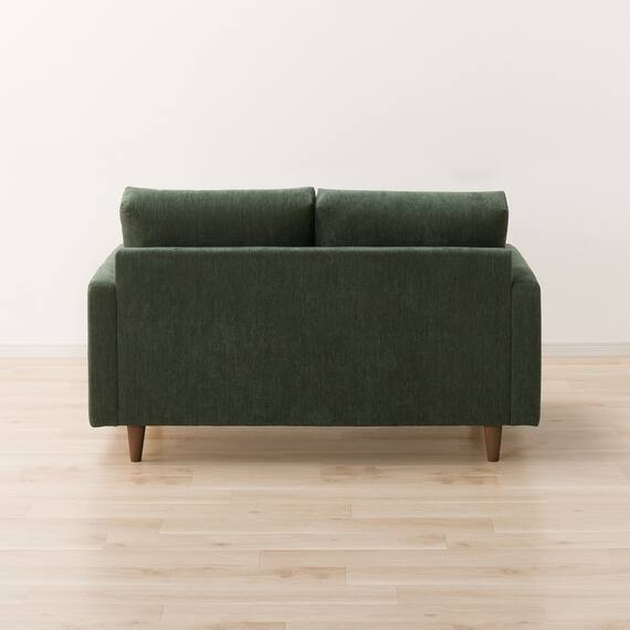 2人掛けソファ 布張りタイプ (CS03 両肘 GR/木脚MBR) 10枚目画像