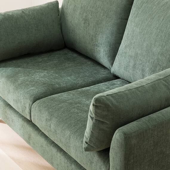 2人掛けソファ 布張りタイプ (CS03 両肘 GR/木脚MBR) 11枚目画像