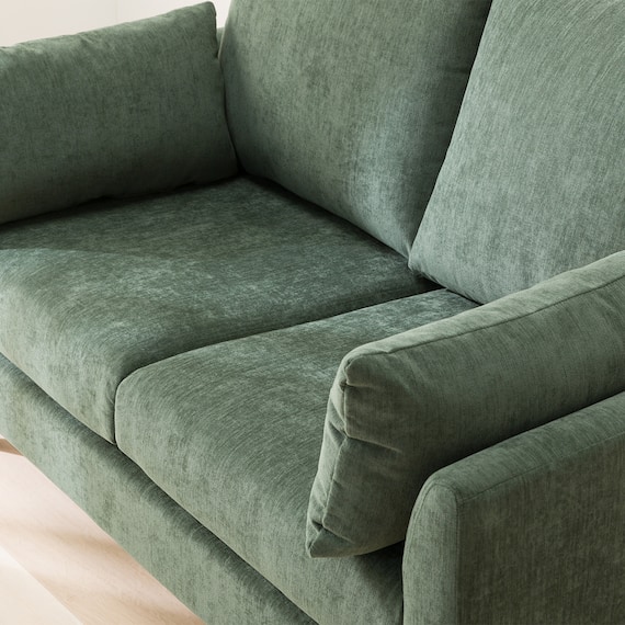 2人掛けソファ 布張りタイプ (CS03 両肘 GR/木脚MBR) 11枚目画像