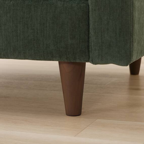 2人掛けソファ 布張りタイプ (CS03 両肘 GR/木脚MBR) 13枚目画像