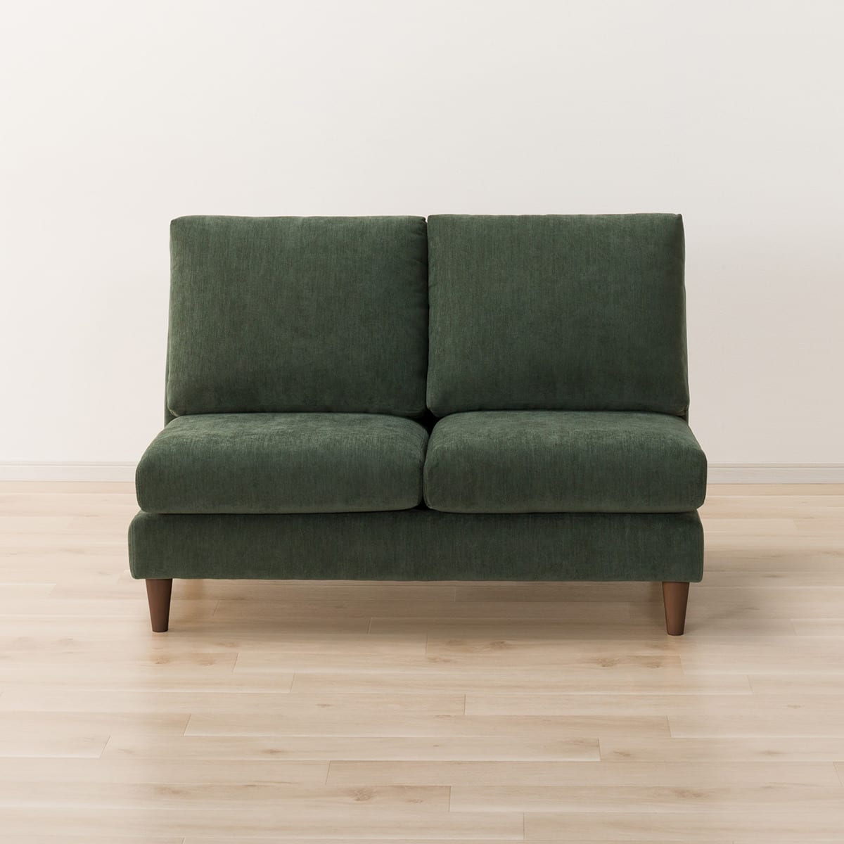 2人掛けソファ 布張りタイプ (CS03 肘なし GR/木脚MBR) | ニトリネット