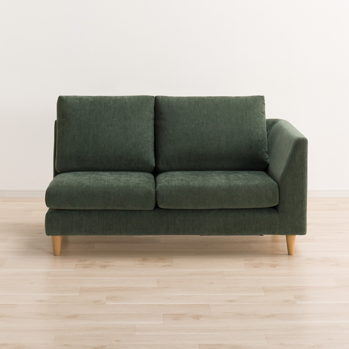 2人掛けソファ 布張りタイプ (CS03 左肘 GR/木脚LBR) | ニトリネット