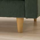 傷・汚れに強い カウチソファ 布張りタイプ (CS03 Nシールド GR/木脚LBR) 16枚目画像