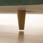 傷・汚れに強い カウチソファ 布張りタイプ (CS03 Nシールド GR/木脚LBR) 17枚目画像