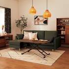 傷・汚れに強い カウチソファ 布張りタイプ (CS03 Nシールド GR/木脚LBR) 22枚目画像