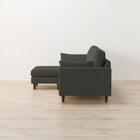 傷・汚れに強い カウチソファ 布張りタイプ (CS03 Nシールド GR/木脚MBR) 13枚目画像