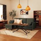 傷・汚れに強い カウチソファ 布張りタイプ (CS03 Nシールド GR/木脚MBR) 22枚目画像