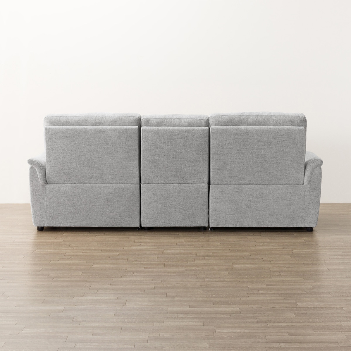 3人掛け電動リクライニングソファ+テーブルユニット 布張りタイプ