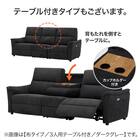 2人掛け電動リクライニングソファ + 収納ユニット 布張りタイプ (KK6133 LGY) 6枚目画像