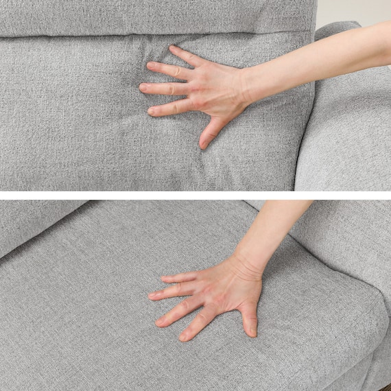 2人掛け電動リクライニングソファ + 収納ユニット 布張りタイプ (KK6133 LGY) 15枚目画像