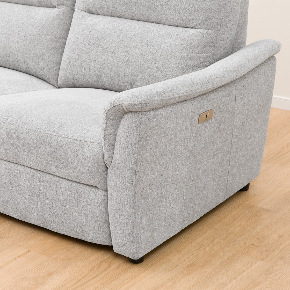 2人掛け電動リクライニングソファ 布張りタイプ (KK6133 LGY) | ニトリ