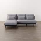 カウチソファセット 布張りタイプ(SV05 GY) 10枚目画像