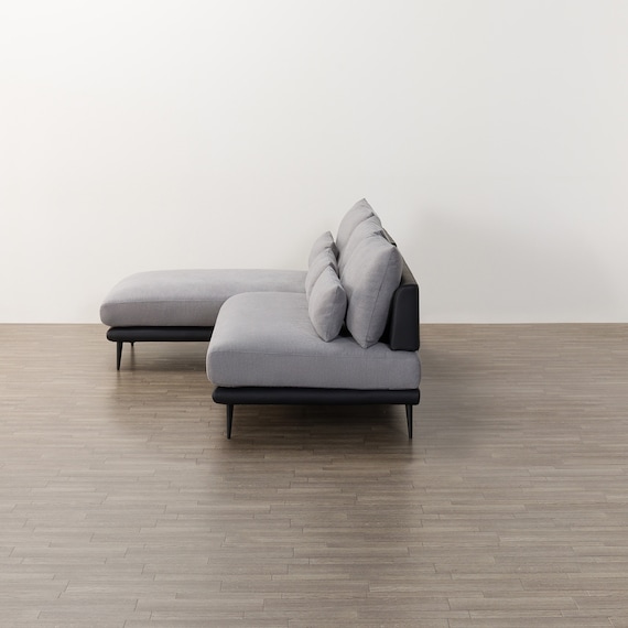 カウチソファセット 布張りタイプ(SV05 GY) 11枚目画像