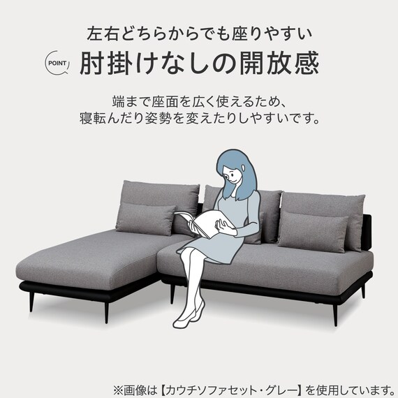 カウチソファセット 布張りタイプ(SV05 GR) 2枚目画像