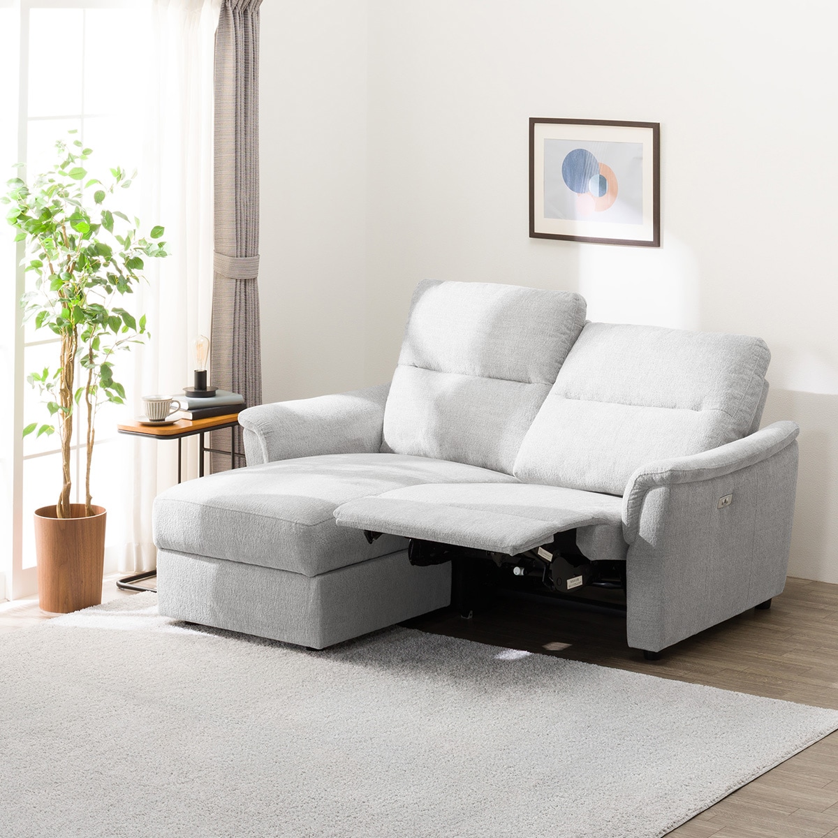 ニトリ　2人掛け電動布張りリクライニングソファ 115786001.jpg?ts=20250924075657629