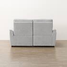 2人掛け電動リクライニングソファ＋収納カウチソファセット 布張りタイプ (KK6133 右カウチ LGY) 16枚目画像