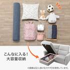 2人掛け電動リクライニングソファ + 収納カウチ + テーブルユニット 布張りタイプ (KK6133 左カウチ LGY) 10枚目画像