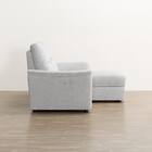 2人掛け電動リクライニングソファ＋収納カウチソファセット 布張りタイプ (KK6133 左カウチ LGY) 14枚目画像