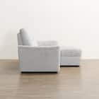 2人掛け電動リクライニングソファ+収納カウチソファセット 布張りタイプ (KK6133 左カウチ LGY) 14枚目画像