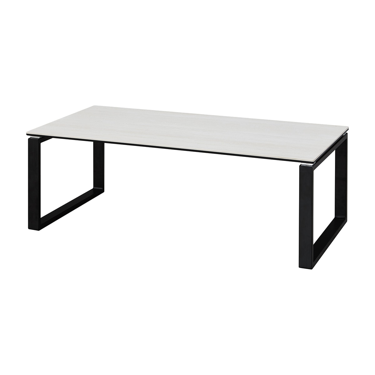 センターテーブル(セーラル2 セラミック トラバーチン柄ホワイト