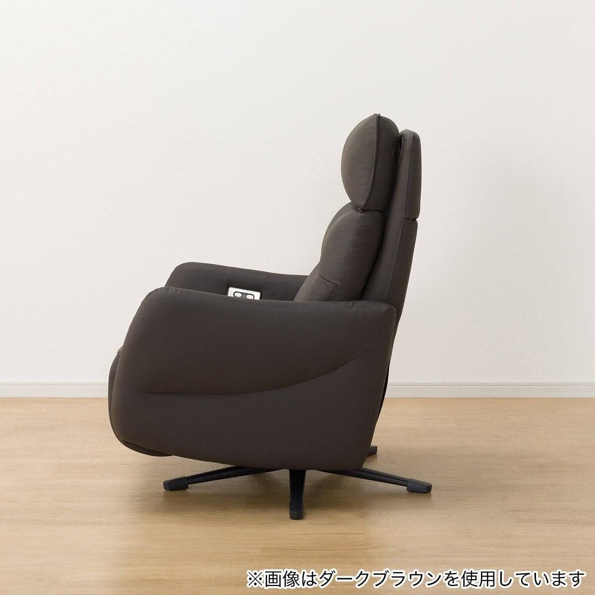 電動リクライニングパーソナルチェア + テーブルセット 本革(一部合成