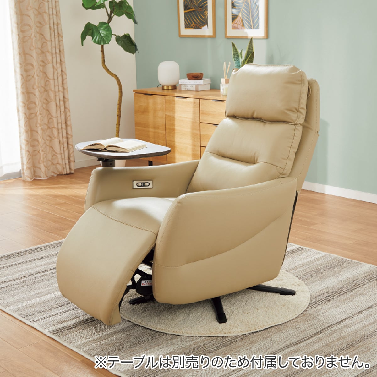 電動リクライニングパーソナルチェア 本革(一部合成皮革)タイプ (LE01