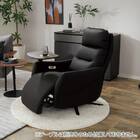 電動リクライニングパーソナルチェア 本革(一部合成皮革)タイプ (LE01-3 2モーター BK) 33枚目画像